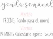 Agenda Semanal 22/07 28/07