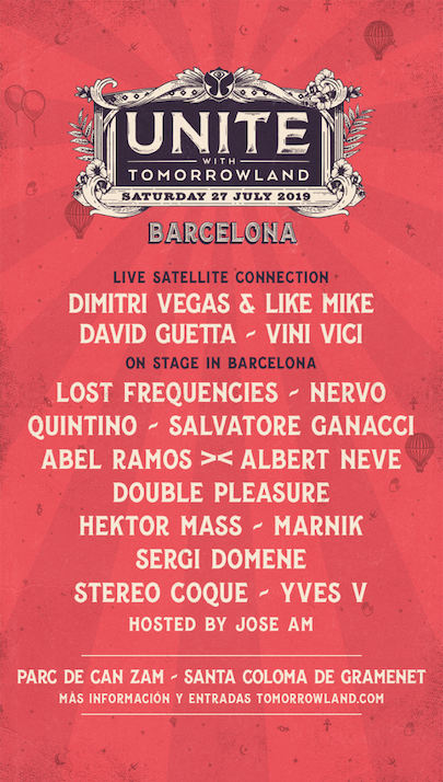 UNITE WITH TOMORROWLAND Y EL AYUNTAMIENTO DE SANTA COLOMA DE GRAMENET, SUMAN ESFUERZOS EN LA LUCHA CONTRA LA VIOLENCIA DE GÉNERO Y LGTBIFÓBIC UNITE WITH TOMORROWLAND Y EL AYUNTAMIENTO DE SANTA COLOMA DE GRAMENET, SUMAN ESFUERZOS EN LA LUCHA CONTRA LA VIOLENCIA DE GÉNERO Y LGTBIFÓBIC