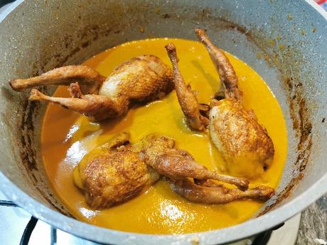 Cordornices estofadas | Receta casera