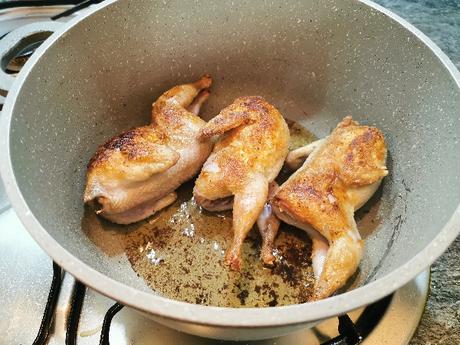 Cordornices estofadas | Receta casera