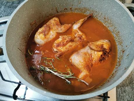 Cordornices estofadas | Receta casera