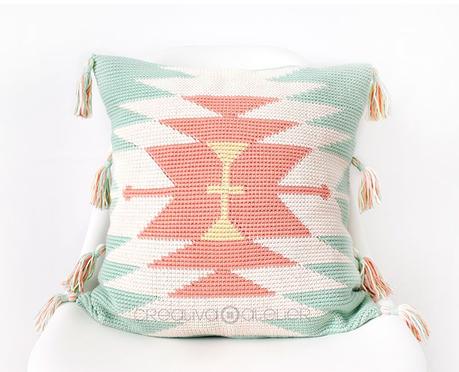 Cojín Tapestry ETNIC Cómo tejer un cojín Tapestry ETNIC de crochet- Patrón y Tutorial