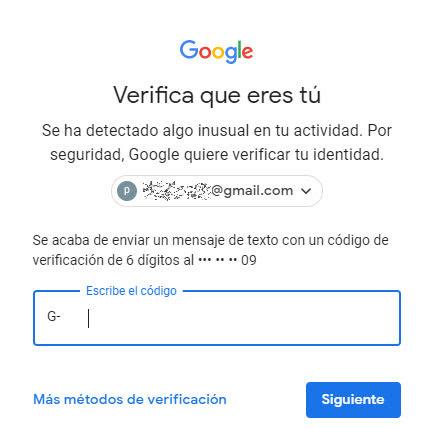 Seguridad en google