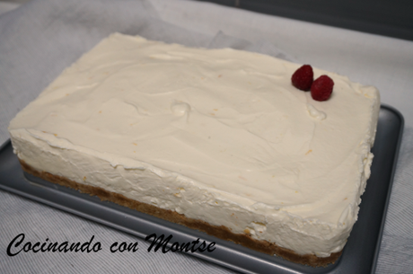 Tarta de limón sin horno