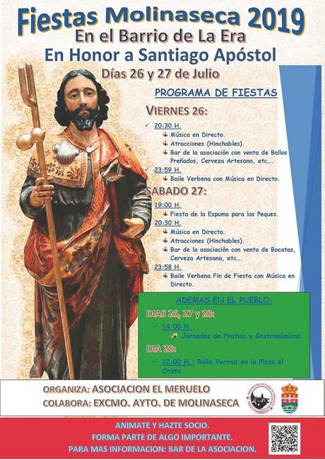 El barrio de La Era en Molinaseca celebra las fiestas en honor a Santiago Apostol. 26 y 27 de julio