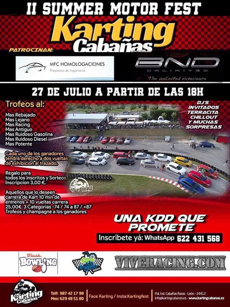 El Karting de Cabañas Raras organiza este sábado la ‘II Summer Motor Fest’