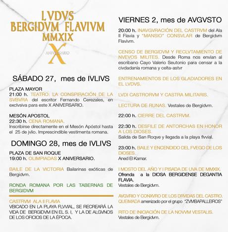La fiesta romana Lvdvs Bergidvm Flavivm celebra su X aniversario