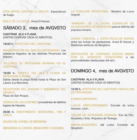 La fiesta romana Lvdvs Bergidvm Flavivm celebra su X aniversario