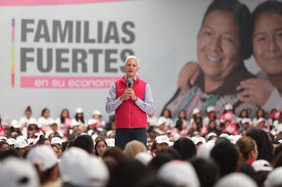 CON EL SALARIO ROSA LAS AMAS DE CASA DE ESCASOS RECURSOS PUEDEN SEGUIR ESTUDIANDO Y ATENDER A SU FAMILIA: ALFREDO DEL MAZO