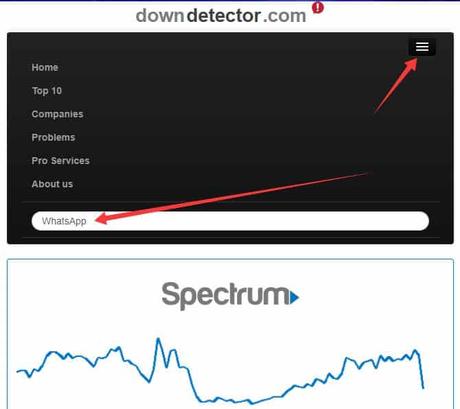 Como comprobar si WhatsApp está caído o funciona mal. Whatsapp caido DownDetector