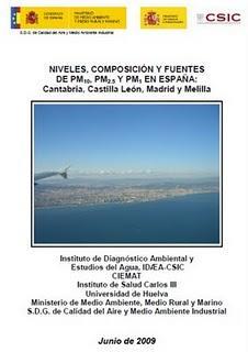 Niveles, composición y fuentes de la contaminación por partículas en España