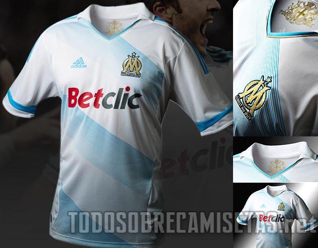 Nuevos uniformes Adidas del Olympique de Marseille; temporada 2011-2012