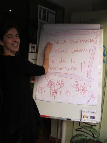 Mariluz nos da la bienvenida