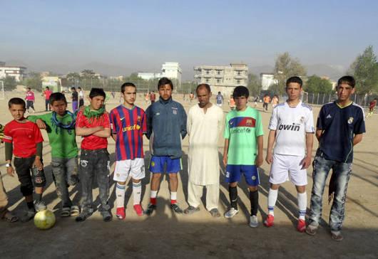 Afganos del Real Madrid y del FC Barcelona