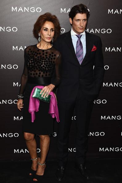 Naty Abascal Naty Abascal and her son Luis Medina attend the Mango new collection launch at Centre Pompidou on May 17, 2011 in Paris, France.