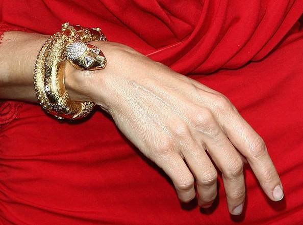 Adriana Abascal Adriana Abascal (braccelet detail) attends the Mango new collection launch at Centre Pompidou on May 17, 2011 in Paris, France.