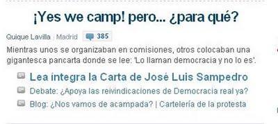 Mentiras para reprimir el 15M: