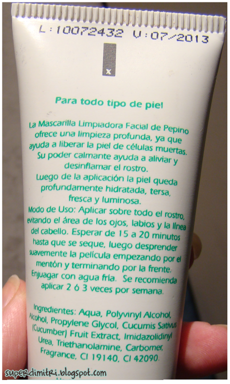 Reseña: Mascarilla de pepino peel off de Fuller