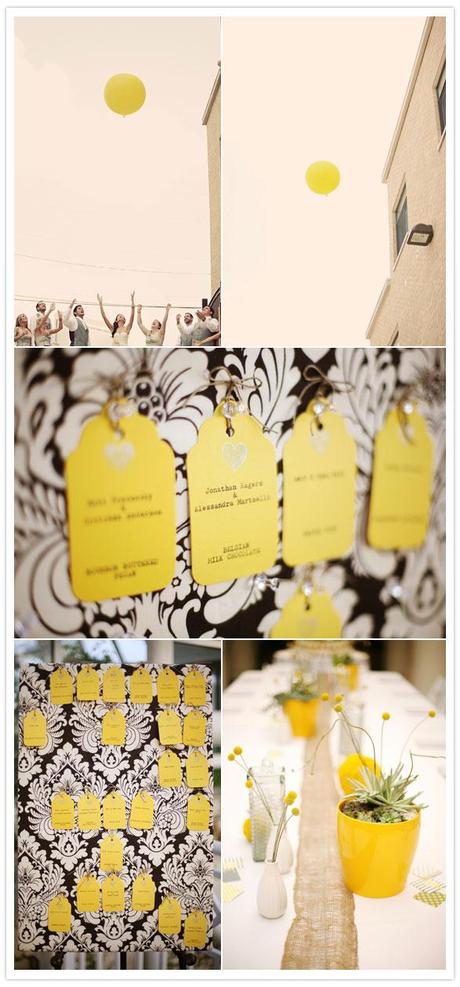 Una boda con detalles amarillos