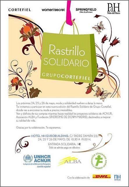 ¡¡De nuevo vuelve el Rastrillo Solidario de Grupo Cortefiel!!