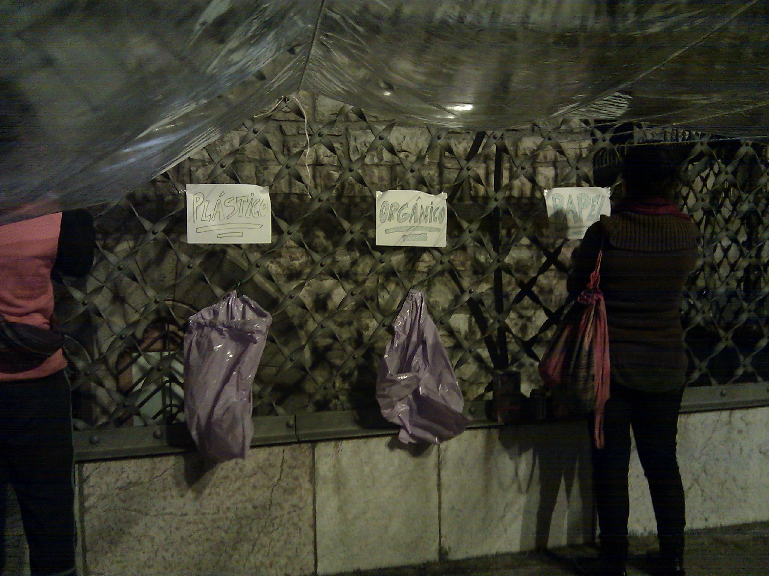 Puntos de para reciclaje