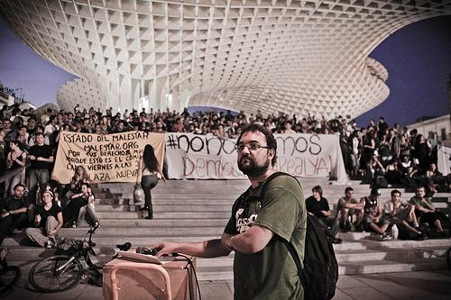 Democracia Real YA Sevilla, todos a la encarnación.