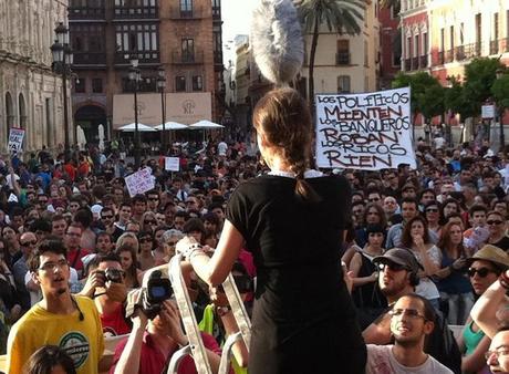 Democracia Real YA Sevilla, todos a la encarnación.