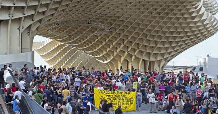 Democracia Real YA Sevilla, todos a la encarnación.