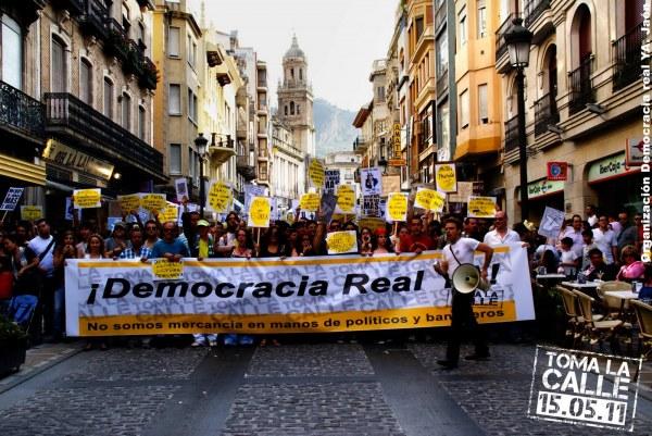 Democracia Real YA Sevilla, todos a la encarnación.