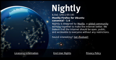 Prueba Firefox 6 Nightly 1 (6.0a1) en Ubuntu