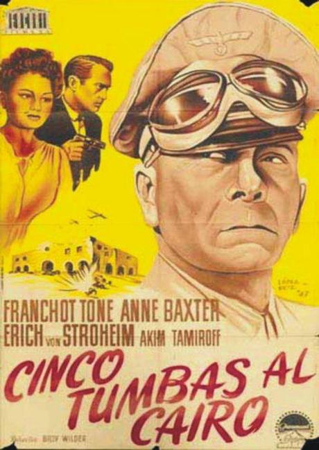 cincotumbas5201 Yo espié a Rommel: Cinco tumbas al Cairo. Esfuerzos de guerra para Billy Wilder y Erich von Stroheim en Cinearchivo