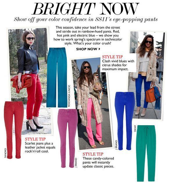 Pantalones de colores