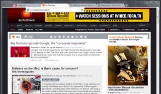 Google experimenta con barra de navegación invisible para Chrome 13