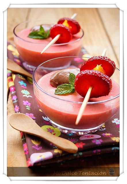 Crema de Fresas y Naranjas