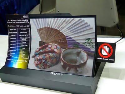 Sony muestra un prototipo de pantalla de papel