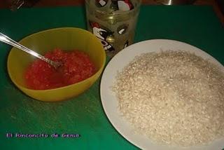 ARROZ CON VERDURAS Y GAMBAS