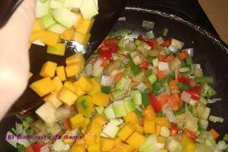 ARROZ CON VERDURAS Y GAMBAS