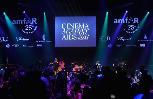 A general view of atmosphere at amfAR's Cinema Against AIDS Gala during the 64th Annual Cannes Film Festival at Hotel Du Cap on May 19, 2011 in Antibes, France.