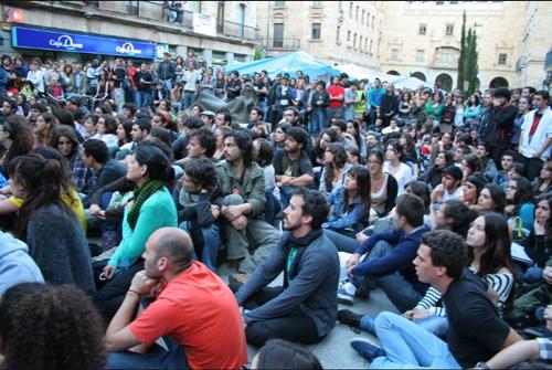 En #acampadasalamanca también crece el número de asistentes