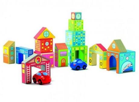 Juego de bloques ciudad Bloques infantiles