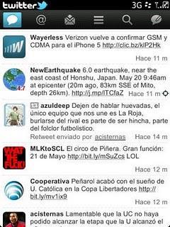 Twitter 2.0 para BlackBerry