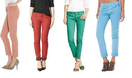Coloured jeans