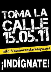 Poster de la campaña 15M