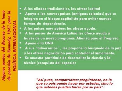 El discurso de toma de posesión del Presidente Kennedy