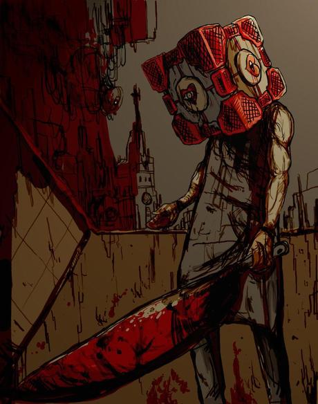 red companion cube head by peterem d3g07m0 El Telesketch (48)