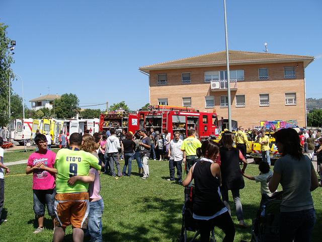 Simulacro de terremoto en Ampans
