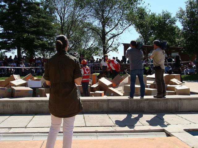 Simulacro de terremoto en Ampans