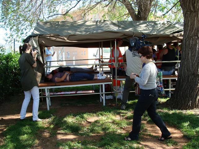 Simulacro de terremoto en Ampans