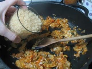 Arroz con champiñones