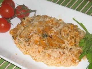 Arroz con champiñones